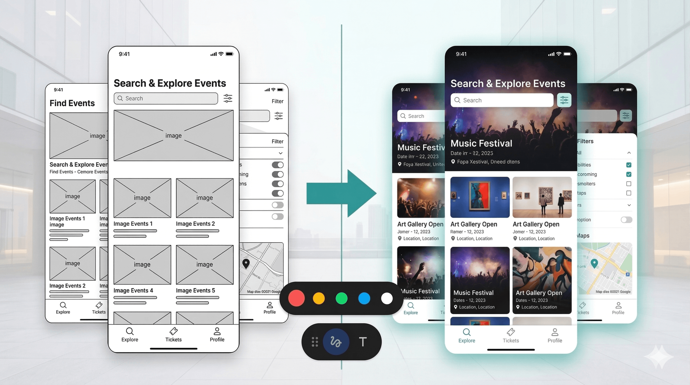 Wireframe to High-Fidelity