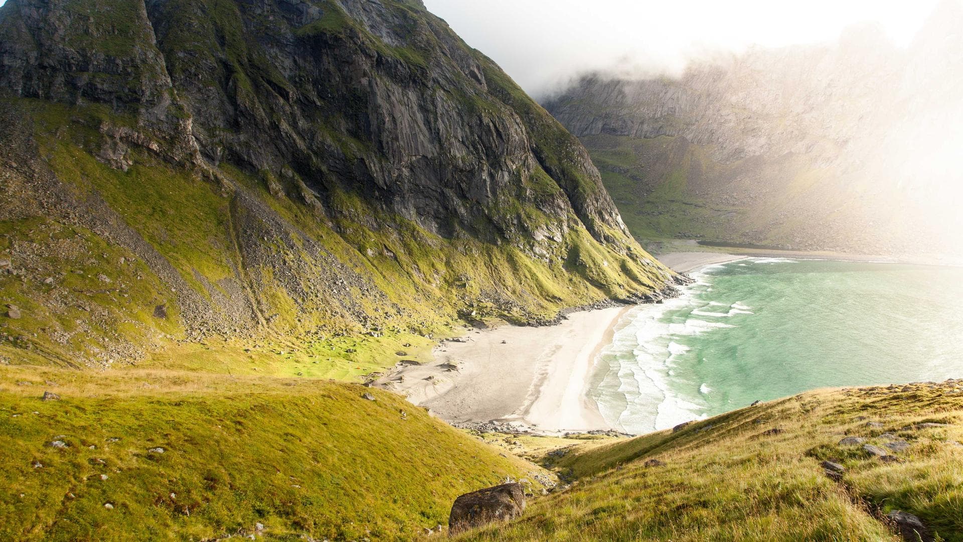 A diverse team collaborating in a modern office